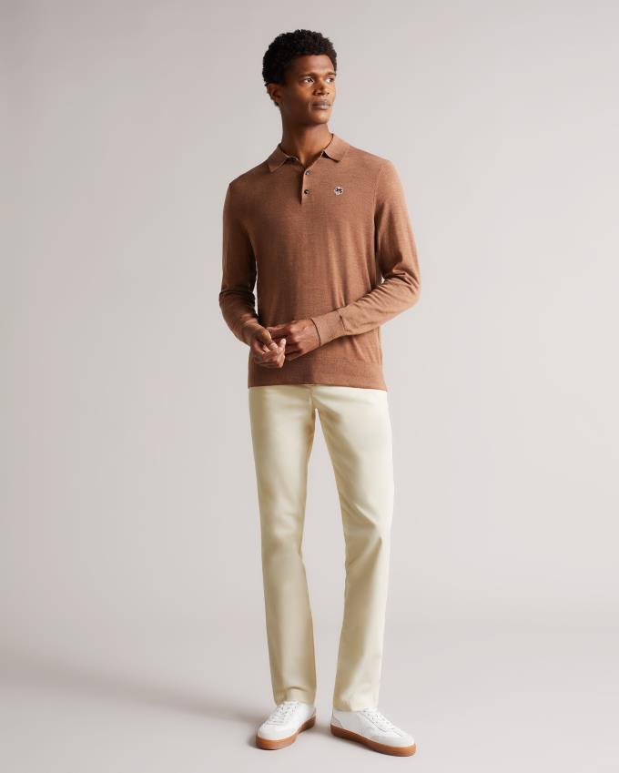 Pantalon Chino Ted Baker Slim Blanche Homme | MHS-91057407